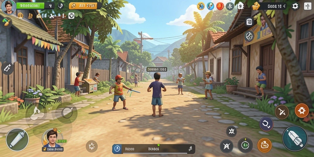 Tangkapan layar dari gameplay seru 2757 yang penuh warna.