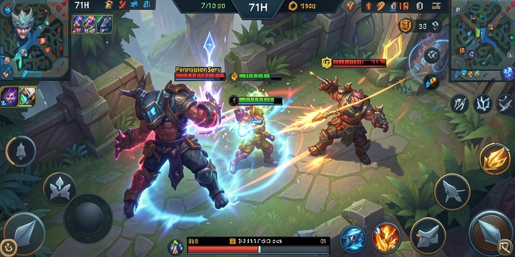 Tangkapan layar gameplay intens dan seru di 71H.