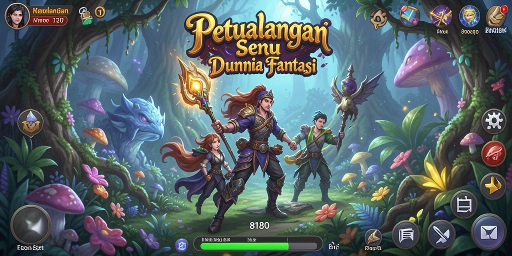 Tangkapan layar menunjukkan gameplay yang mendebarkan dan tantangan dalam game Adventure.
