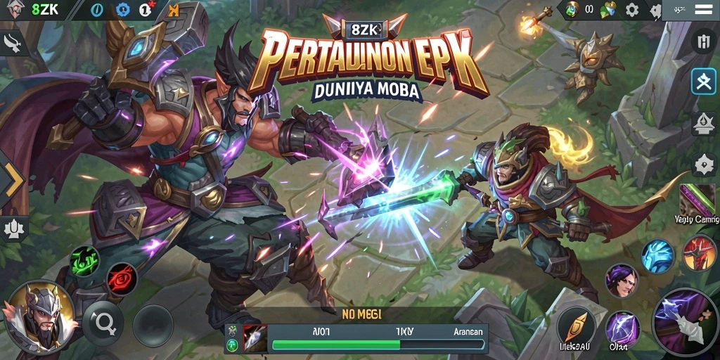 Tampilan utama gameplay 8ZK yang menarik dan dinamis.