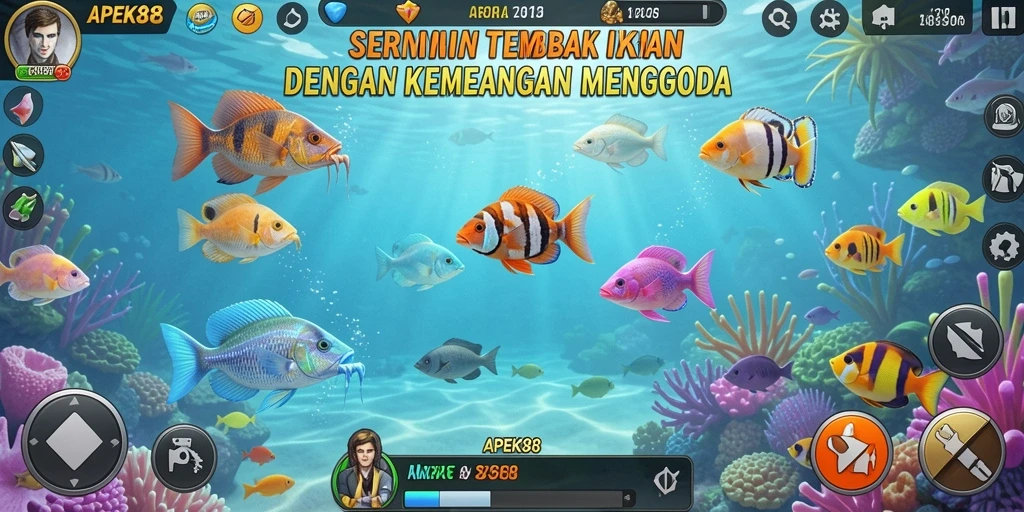 Tampilan gameplay APEK88 yang seru dan penuh aksi Tembak Ikan.