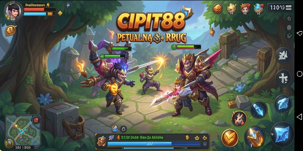 Tangkapan layar CIPIT88 yang menampilkan aksi pertarungan RPG yang mendebarkan.