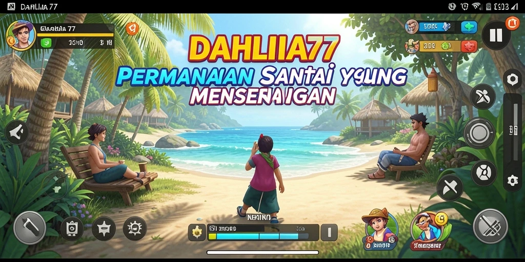 Screenshot gameplay DAHLIA77 menampilkan keseruan permainan yang penuh warna.