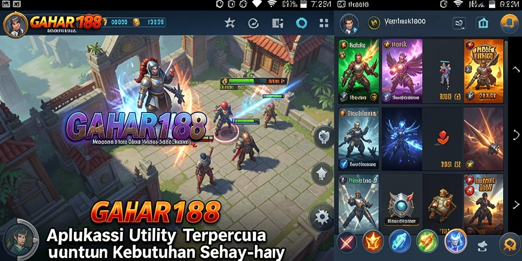 Tampilan screenshot GAHAR188 menunjukkan pengaturan fitur Utility yang mudah dan praktis.