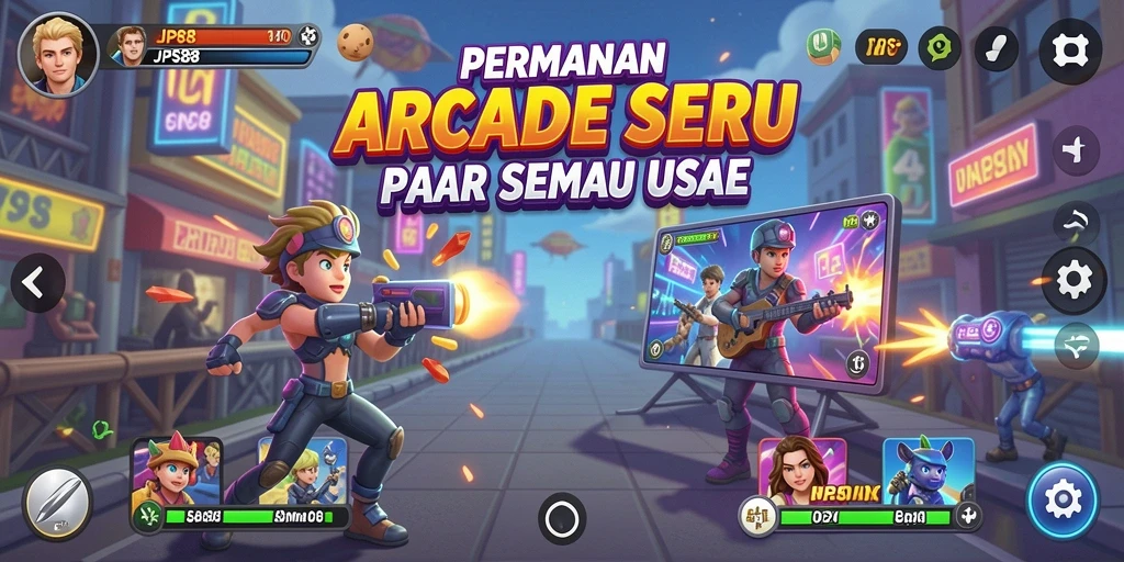 Screenshot JPS88 menunjukkan aksi seru dalam gameplay arcade yang menantang.