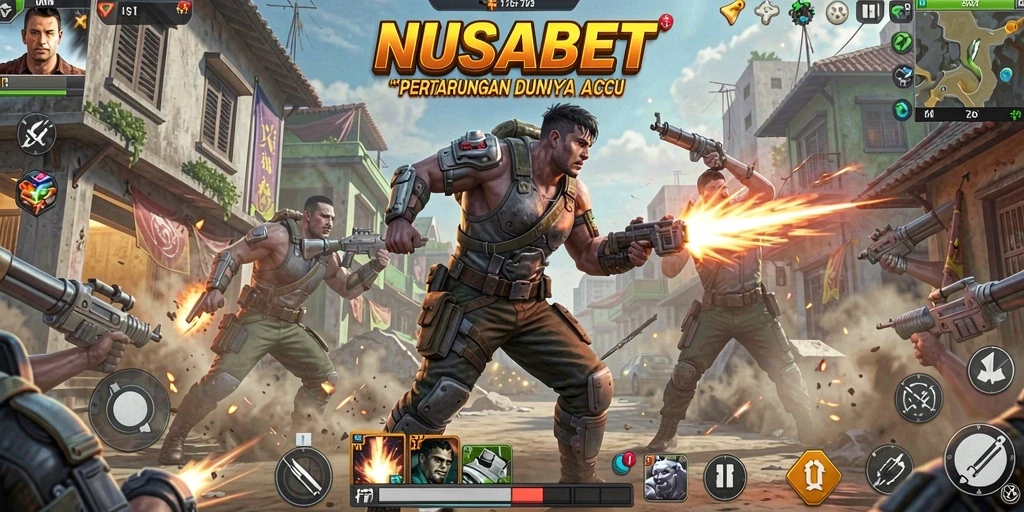 Tampilan seru dari gameplay aksi NUSABET yang menarik dan menegangkan.