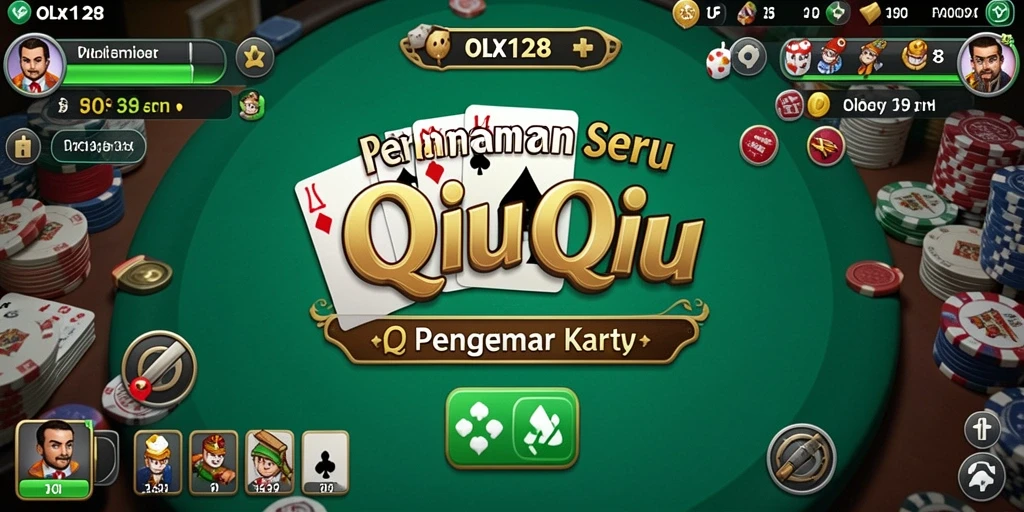 Screenshot OLX128 yang menampilkan kegembiraan bermain QiuQiu.