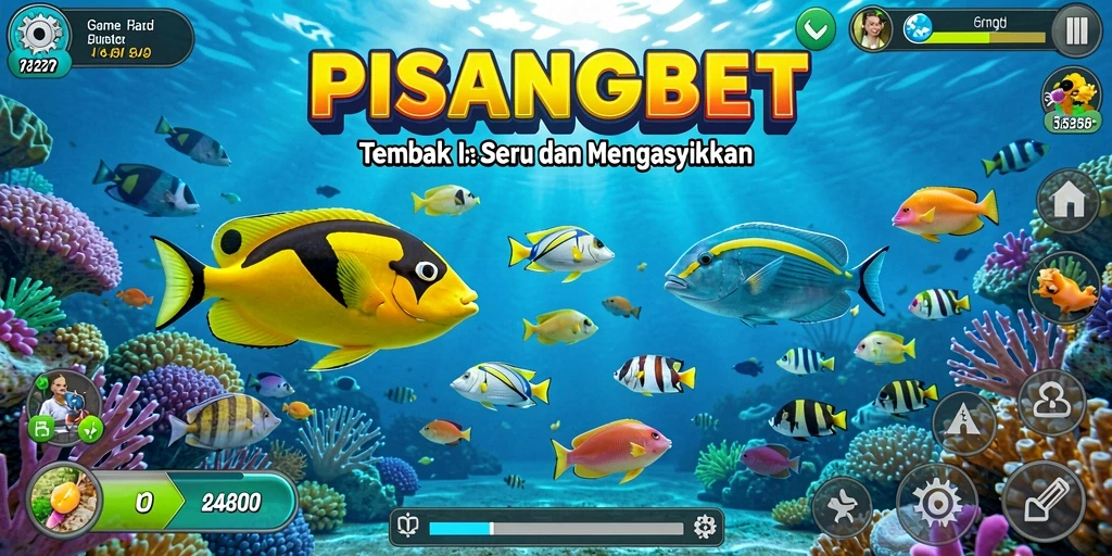 Tampilan gameplay PISANGBET dengan aksi menembak ikan yang seru.
