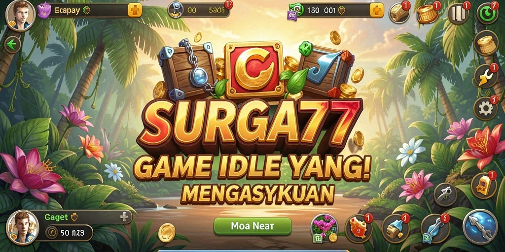 Tampilan gameplay menarik dari SURGA77 yang penuh aksi Idle.