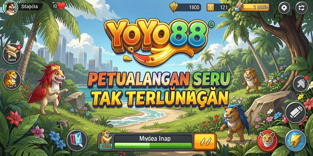 Tampilan gameplay YOYO88 yang menampilkan dunia penuh petualangan.